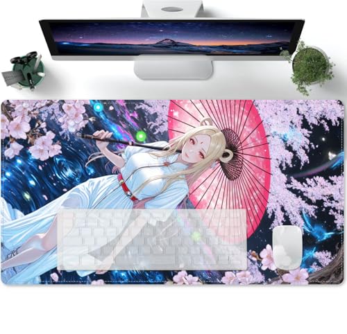 Gaming Mauspad - Schreibtischunterlage Übergröße - Anime Süßes Mädchen XXXL Mousepad -abwaschbar 600x300x3mm von PORNHUX