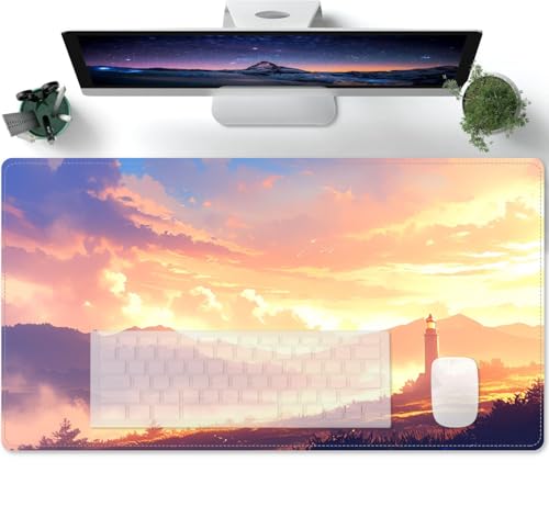 Groß Mauspad Gaming mit Aquarell Sonnenuntergang Bergblick Motiv Tischunterlage Large Size Spezielle Oberfläche Schreibtischunterlage Verbessert Präzision und Geschwindigkeit 600x300x3mm Groß Mauspad Gaming mit Aquarell Sonnenuntergang Bergblick Motiv Tischunterlage Large Size Spezielle Oberfläche Schreibtischunterlage Verbessert Präzision und Geschwindigkeit 600x300x3mm von PORNHUX