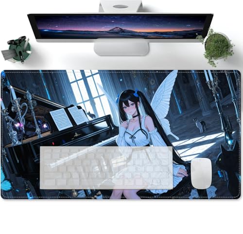 Large Anime-Muster XL Mouse Pad - Desk Mat - Gaming Mat Pad - Rubber Base for Stable Grip on Smooth Surfaces - Table Pad 600x300x3mm von PORNHUX