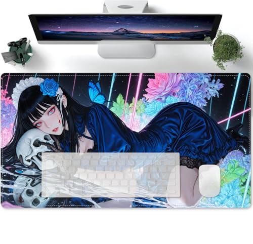 Large Anime Süßes Mädchen XXXL Mouse Pad Desk Mat Gaming Mat Pad Improved Precision and Speed Rubber Base for Stable Grip on Smooth Surfaces Table Pad 600x300x3mm Large Anime Süßes Mädchen XXXL Mouse Pad Desk Mat Gaming Mat Pad Improved Precision and Speed Rubber Base for Stable Grip on Smooth Surfaces Table Pad 600x300x3mm von PORNHUX