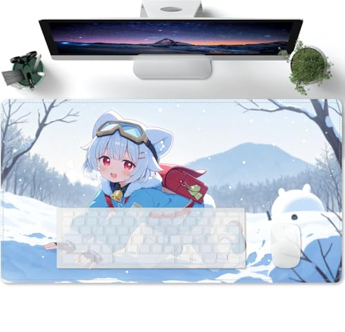 Large Anime Waifu XL Mouse Pad - Desk Mat - Gaming Mat Pad - Rubber Base for Stable Grip on Smooth Surfaces - Table Pad 600x300x3mm von PORNHUX