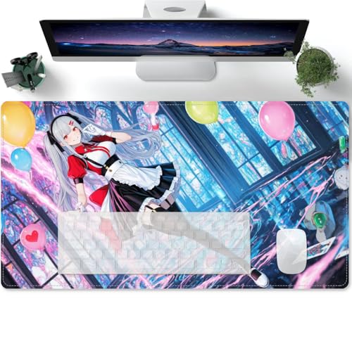 Large Anime Waifu XL Mouse Pad - Desk Mat - Gaming Mat Pad - Rubber Base for Stable Grip on Smooth Surfaces - Table Pad 600x300x3mm von PORNHUX