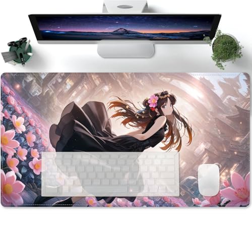 Large Gaming Anime-Muster XL Mouse Pad,Desk Pad Gaming,Office Desk Mat Large Size,Personalized Design for Gaming Office Home 600x300x3mm von PORNHUX