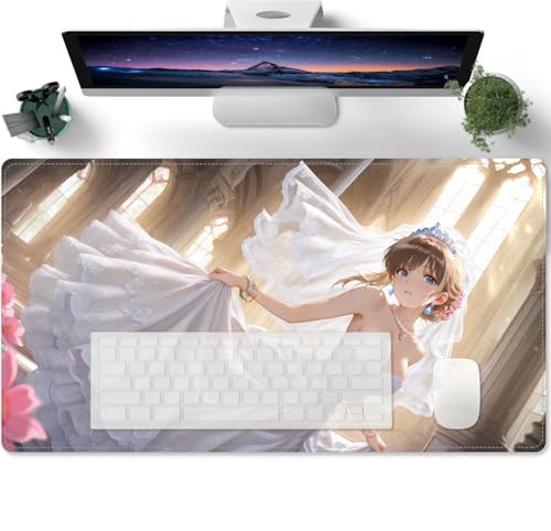 Large Gaming Anime Waifu XL Mouse Pad,Desk Pad Gaming,Office Desk Mat Large Size,Personalized Design for Gaming Office Home 600x300x3mm von PORNHUX