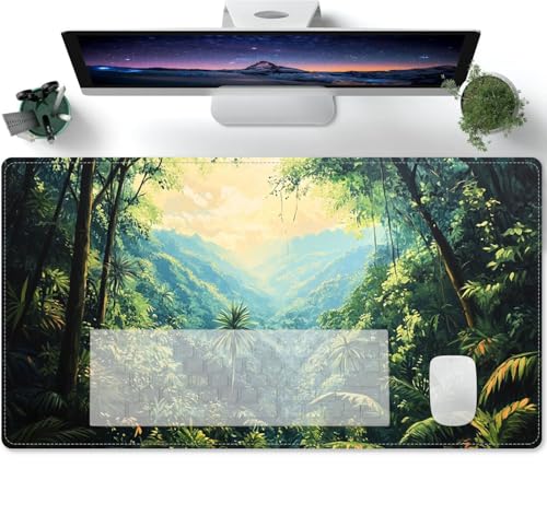 Mauspad Gaming mit Grüne Tallandschaft Motiv Tischunterlage Large Size Spezielle Oberfläche Schreibtischunterlage Verbessert Präzision und Geschwindigke 600x300x3mm Mauspad Gaming mit Grüne Tallandschaft Motiv Tischunterlage Large Size Spezielle Oberfläche Schreibtischunterlage Verbessert Präzision und Geschwindigke 600x300x3mm von PORNHUX