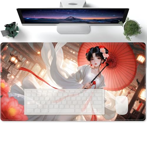 Mauspad Lange Anime Süßes Mädchen XL Mousepad Große Schreibtischunterlage Matte mit rutschfester Basis genähte Rand Tastatur Matte für Büro Schreibtisch 600x300x3mm Mauspad Lange Anime Süßes Mädchen XL Mousepad Große Schreibtischunterlage Matte mit rutschfester Basis genähte Rand Tastatur Matte für Büro Schreibtisch 600x300x3mm von PORNHUX