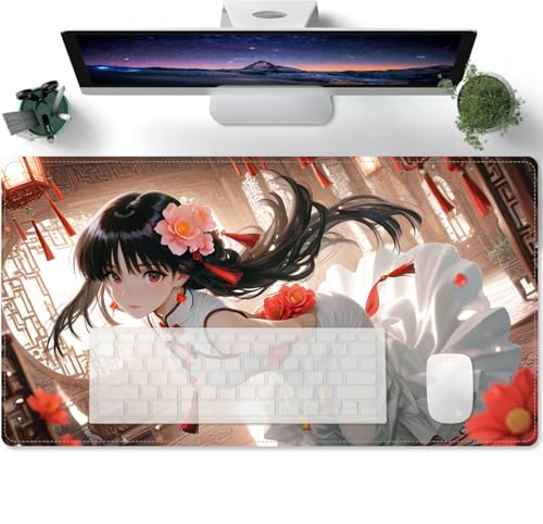 Mauspad Lange Anime Waifu XL Mousepad Große Schreibtischunterlage Matte mit rutschfester Basis genähte Rand Tastatur Matte für Büro Schreibtisch 600x300x3mm Mauspad Lange Anime Waifu XL Mousepad Große Schreibtischunterlage Matte mit rutschfester Basis genähte Rand Tastatur Matte für Büro Schreibtisch 600x300x3mm von PORNHUX