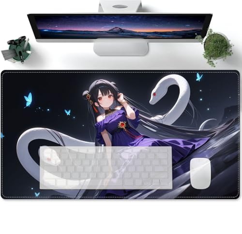 Mauspad Lange Anime Waifu XL Mousepad Große Schreibtischunterlage Matte mit rutschfester Basis genähte Rand Tastatur Matte für Büro Schreibtisch 600x300x3mm Mauspad Lange Anime Waifu XL Mousepad Große Schreibtischunterlage Matte mit rutschfester Basis genähte Rand Tastatur Matte für Büro Schreibtisch 600x300x3mm von PORNHUX