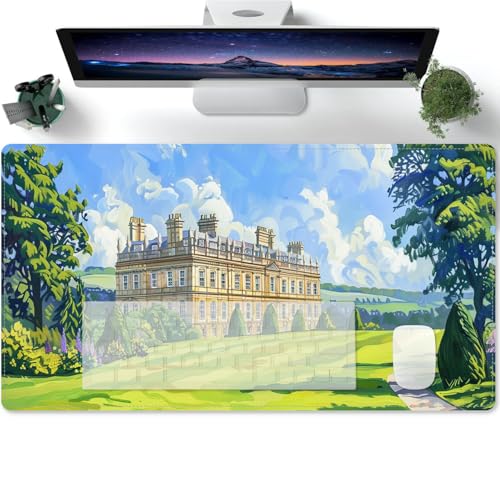 Mauspad XXL Aquarell Architektur Landschaft Baum Rutschfest und Wasserabweisend Groß Schreibtischunterlage 600x300x3mm Mauspad XXL Aquarell Architektur Landschaft Baum Rutschfest und Wasserabweisend Groß Schreibtischunterlage 600x300x3mm von PORNHUX