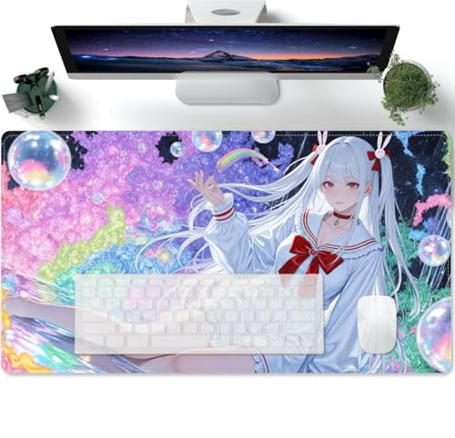 Mousepad groß mit Anime Mädchen XXL Motiv - Tischunterlage Large Size - verbessert Präzision und Geschwindigkeit 600x300x3mm Mousepad groß mit Anime Mädchen XXL Motiv - Tischunterlage Large Size - verbessert Präzision und Geschwindigkeit 600x300x3mm von PORNHUX