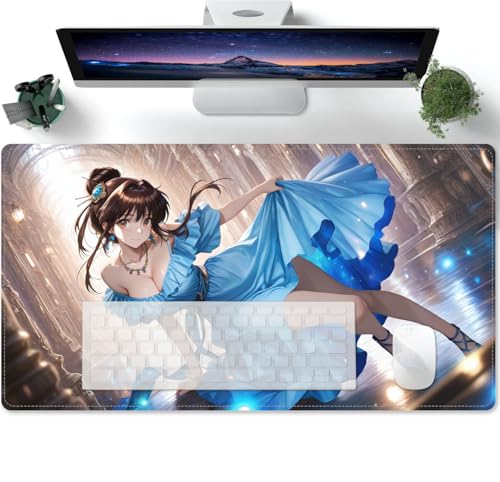 Schreibtischunterlage Gaming Mauspad | Rutschfester Anime-Muster XXXL Mousepad Groß für Schreibtisch und PC Gadgets | Wasserdichter Desk Mat 600x300x3mm von PORNHUX