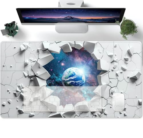 Schreibtischunterlage Mauspad XXL Fantasy Earth durchdringt Wände Rutschfester Mousepad Groß für Schreibtisch und PC Gadgets | Wasserdichter Desk Mat 600x300x3mm Schreibtischunterlage Mauspad XXL Fantasy Earth durchdringt Wände Rutschfester Mousepad Groß für Schreibtisch und PC Gadgets | Wasserdichter Desk Mat 600x300x3mm von PORNHUX