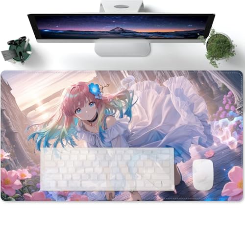 Speed Gaming Anime-Muster XXXL Mousepad Tischunterlage Large Size verbessert Präzision & Geschwindigkeit Stabiler Halt auf glatten Oberflächen 600x300x3mm von PORNHUX