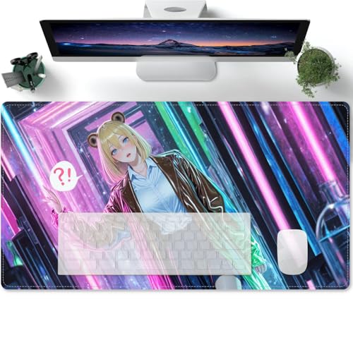 Übergröße Mauspad Gaming - Anime-Muster XL Mousepad groß - Tischunterlage Office Pad Large Size - verbessert Präzision und Geschwindigkeit 600x300x3mm von PORNHUX