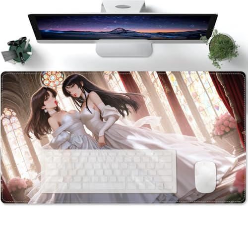 Übergröße Mauspad Gaming - Anime Waifu XL Mousepad groß - Tischunterlage Office Pad Large Size - verbessert Präzision und Geschwindigkeit 600x300x3mm von PORNHUX
