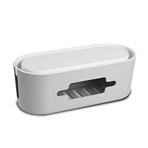 PORRASSO Kabelbox Kabelmanagement-Box Kabel Organizer Aufbewahrungsbox zum Verstecken von Steckdosenleisten Adaptern Kabeln - 12.6 x 4.7 x 5.1 Inch Grau PORRASSO Kabelbox Kabelmanagement-Box Kabel Organizer Aufbewahrungsbox zum Verstecken von Steckdosenleisten Adaptern Kabeln - 12.6 x 4.7 x 5.1 Inch Grau von PORRASSO
