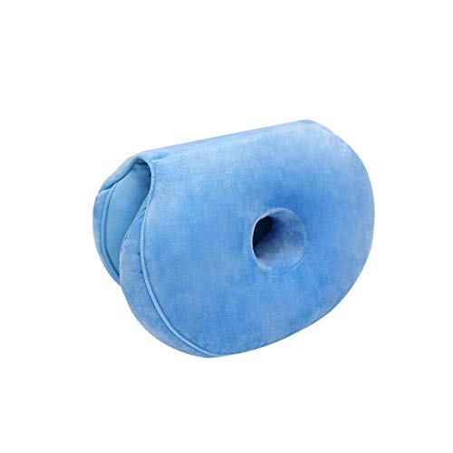 PORRASSO Sitzkissen Memory Foam Steissbeinkissen Faltbar Ergonomisch Sitzkissen Gemütlich Verfügbar Allen Jahreszeiten für Verbessert die Haltung Hüften Anheben Zuhause Büro Auto Blau B von PORRASSO
