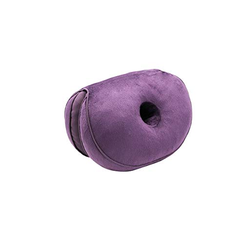 PORRASSO Sitzkissen Memory Foam Steissbeinkissen Faltbar Ergonomisch Sitzkissen Gemütlich Verfügbar Allen Jahreszeiten für Verbessert die Haltung Hüften Anheben Zuhause Büro Auto Lila von PORRASSO