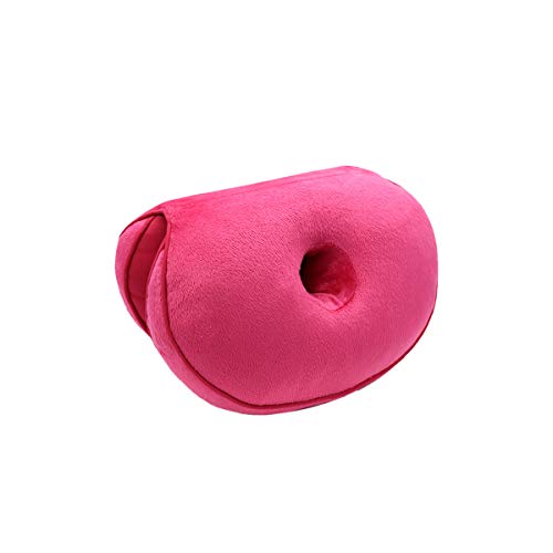 PORRASSO Sitzkissen Memory Foam Steissbeinkissen Faltbar Ergonomisch Sitzkissen Gemütlich Verfügbar Allen Jahreszeiten für Verbessert die Haltung Hüften Anheben Zuhause Büro Auto Rot von PORRASSO