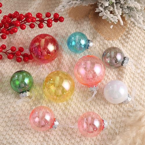 24 Stück Weihnachtskugeln Ornamente klar schillernde Christbaumkugeln 6cm Christbaumkugeln bruchsichere Baumkugeln für DIY Weihnachten Party Geburtstag Hochzeit Dekor 24 Stück Weihnachtskugeln Ornamente klar schillernde Christbaumkugeln 6cm Christbaumkugeln bruchsichere Baumkugeln für DIY Weihnachten Party Geburtstag Hochzeit Dekor von PORUPAEL