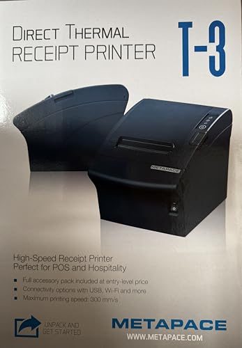 POS-Cardsysteme Metapace T-3, USB, WLAN, Cutter, schwarz von POS-Cardsysteme