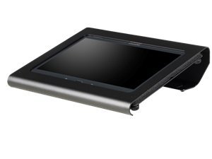 SPCF023-02 SpacePole C-Frame Halterung für 10" Tablet horizontal (wie Pultablage), schwarz von POS-Cardsysteme