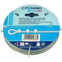 Pösamo Drahtseil in Ringen 5x7 galZn 2,0mmx 10m von POSAMO