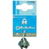 Pösamo Drahtseilkl.ehem.DIN 741 A4 3,0mm/M4 1/8' a1Stk sb von POSAMO