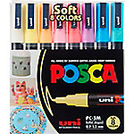 POSCA Farbmarker Farbig PC-3M Pastell Sortiert 8 Stück von POSCA