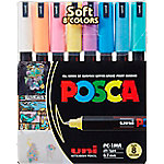 POSCA PC-1MR Farbmarker Pastell Kalligraphie Farbig Sortiert 8 Stück von POSCA