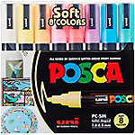 POSCA Farbmarker Pastell PC-5M Kalligraphie Farbig Sortiert 8 Stück POSCA Farbmarker Pastell PC-5M Kalligraphie Farbig Sortiert 8 Stück von POSCA