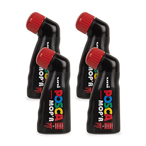 POSCA - Uni Mitsubishi Pencil – Marker MOP'R – runde Spitze XXL 3 – 19 mm – ergonomische Form, halb-glattes Gehäuse – Marker auf Wasserbasis – alle Untergründe – Rot X4 POSCA - Uni Mitsubishi Pencil – Marker MOP'R – runde Spitze XXL 3 – 19 mm – ergonomische Form, halb-glattes Gehäuse – Marker auf Wasserbasis – alle Untergründe – Rot X4 von POSCA