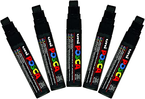 Posca Uni PC-17K 5er-Pack, Schwarz von POSCA