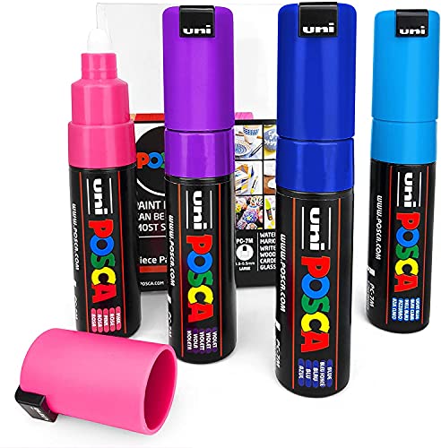 POSCA Uni PC-7M Art Paint Markers – 4er-Set – in Plastikhülle (Blossom Tones) von POSCA