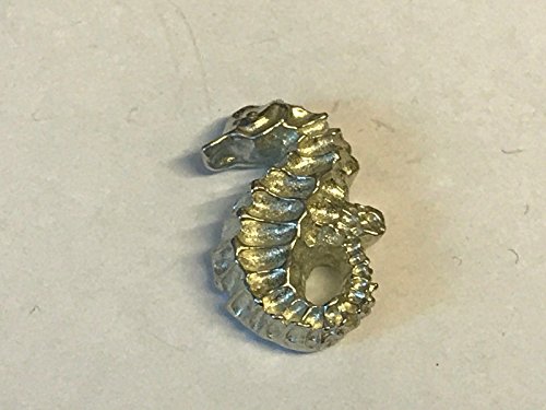 TG235 Seepferdchen-Motiv, 1,5 x 2,5 cm, aus massivem feinem englischen Zinn, Kühlschrank-/Schreibtisch-Magnet von POSTED BY US GIFTS FOR ALL 2016