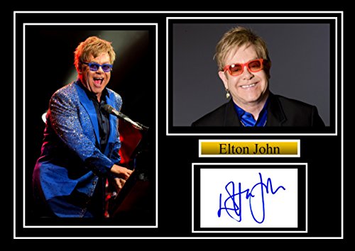 Atemberaubende Qualität Elton John unterzeichnet/Autogrammkarte von POSTER PRESENTS