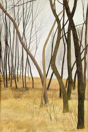 POSTERIIk Berühmt Abstrakt auf Leinwand Vintage Wandbild Bäume von Leon Spilliaert Tier Poster für Office Home Decor 60x90cm von POSTERIIk