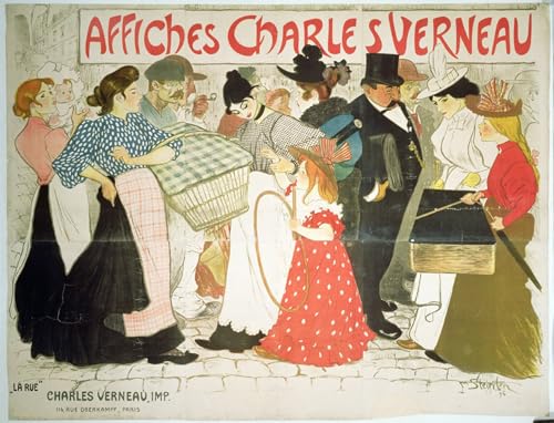 POSTERIIk Berühmt Abstrakt auf Leinwand Vintage Wandbild das Straßenplakat für den Drucker Charles Verneau von Théophile Alexandre Steinlen Tier Poster für Wanddekoration 60x90cm von POSTERIIk