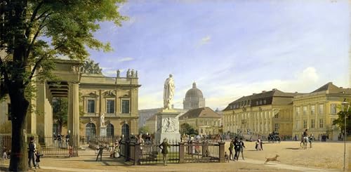 POSTERIIk Berühmt Leinwand Ölgemälde Poster Kunstwerke Neue Wache Schloss und Schloss in Berlin von Johann Eduard Druckgrafik für Wohnzimmerdekoration 60x90cm POSTERIIk Berühmt Leinwand Ölgemälde Poster Kunstwerke Neue Wache Schloss und Schloss in Berlin von Johann Eduard Druckgrafik für Wohnzimmerdekoration 60x90cm von POSTERIIk