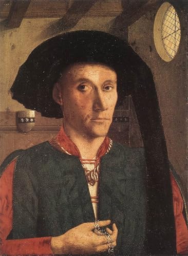 POSTERIIk Berühmt Leinwand Ölgemälde Poster Kunstwerke Porträt von Grimston Petrus Christus Druckgrafik für Wohnzimmerdekoration 60x90cm von POSTERIIk