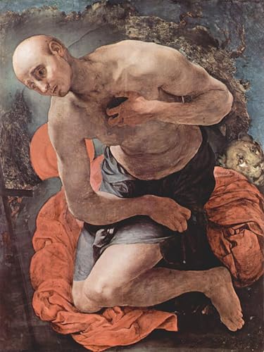 POSTERIIk Vintage Leinwand Ölgemälde Poster Kunstwerke Die buße des hl. von jacopo Pontormo Druckgrafik für Wohnzimmerdekoration 60x90cm POSTERIIk Vintage Leinwand Ölgemälde Poster Kunstwerke Die buße des hl. von jacopo Pontormo Druckgrafik für Wohnzimmerdekoration 60x90cm von POSTERIIk