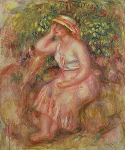 POSTERIIk Vintage Leinwand Ölgemälde Poster Kunstwerke Frau ruht Sich Neben Einem baum aus von pierre auguste renoir Druckgrafik für Wanddekoration 60x90cm POSTERIIk Vintage Leinwand Ölgemälde Poster Kunstwerke Frau ruht Sich Neben Einem baum aus von pierre auguste renoir Druckgrafik für Wanddekoration 60x90cm von POSTERIIk