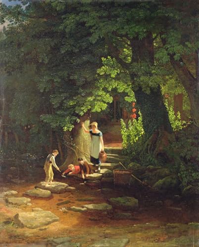 POSTERIIk Vintage Leinwand Ölgemälde Poster Kunstwerke Kinder von Danby Druckgrafik für Office Home Decor 60x90cm von POSTERIIk