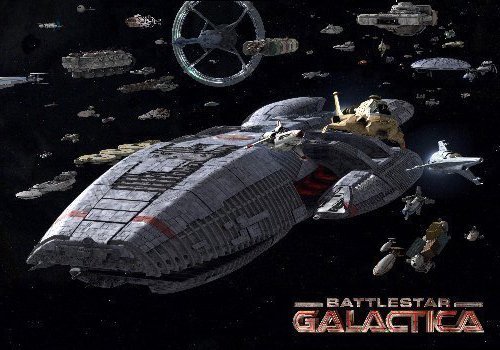 POSTERS Battlestar Galactica Fleet Mini 28 x 43 cm von BIGMUMU