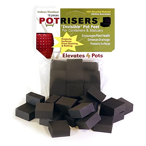 POTRISERS (Standardgröße – 16er-Pack – unsichtbare Topffüße zum Anheben von Blumentöpfen, perfekt für Terrassen, Decks, Gärten und Gewächshäuser POTRISERS (Standardgröße – 16er-Pack – unsichtbare Topffüße zum Anheben von Blumentöpfen, perfekt für Terrassen, Decks, Gärten und Gewächshäuser von POTRISERS