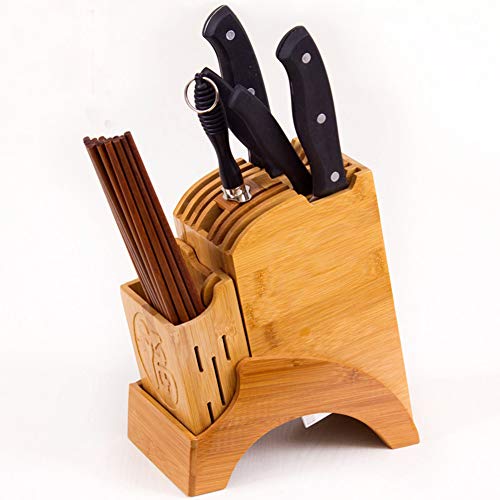 POTRUWE Universal-Messerblock aus Holz, Universal-Messerhalter – Sichere und Einfache Universal-Messerblock-Lösung – Messerhalter ohne Messer für die Messeraufbewahrung in der von POTRUWE