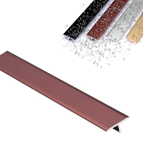 Aluminium-Bodenübergangsschwellenleiste, Aluminium-T-Formteil-Bodenübergangsleiste (rot, L900 x B20 mm)(Red,L900*W20Mm) von POTUBI