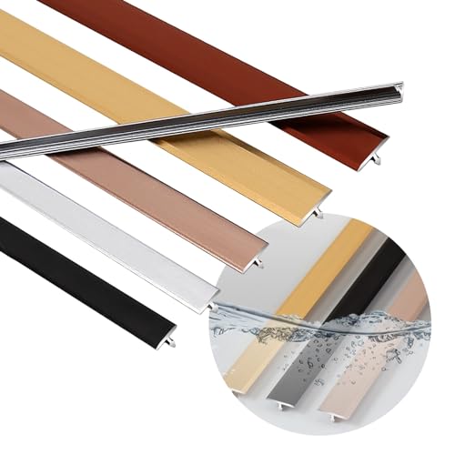 Aluminium-Bodenübergangsschwellenleiste, Fliesenschwellen-Bodenübergangsleiste aus Metall, Bodenverkleidungsschwellenleiste Aluminium/Rot/L900 * B40 mm (Rot, L900 B33 mm)(Black,L900*W20Mm) von POTUBI