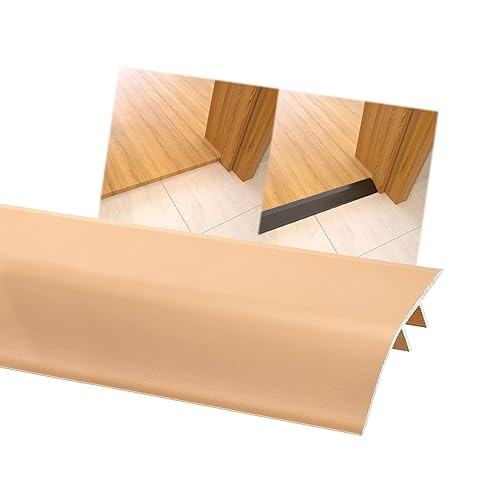 Aluminium-Bodenübergangsschwellenleiste, Rampen-Türschwellenreduzierer/Grau/145 cm (Gold, 135 cm)(Gold,110Cm) von POTUBI