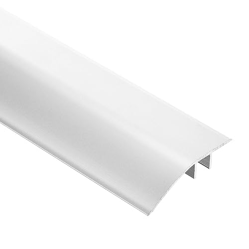 Aluminium-Bodenübergangsschwellenleiste, Schwellenleisten-Türverkleidung, langlebige Bodenkanten-Abdeckleiste/Schwarz/L 145 cm (Gold, L 125 cm)(Silver,L 135Cm) von POTUBI